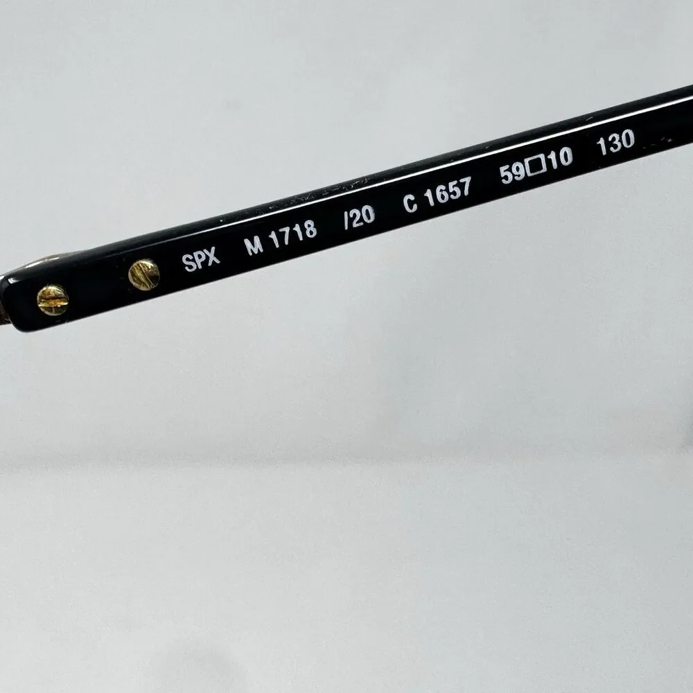 Silhouette SPX M1718 C1657 Clear Black Eyeglass Frames 59-10-130
